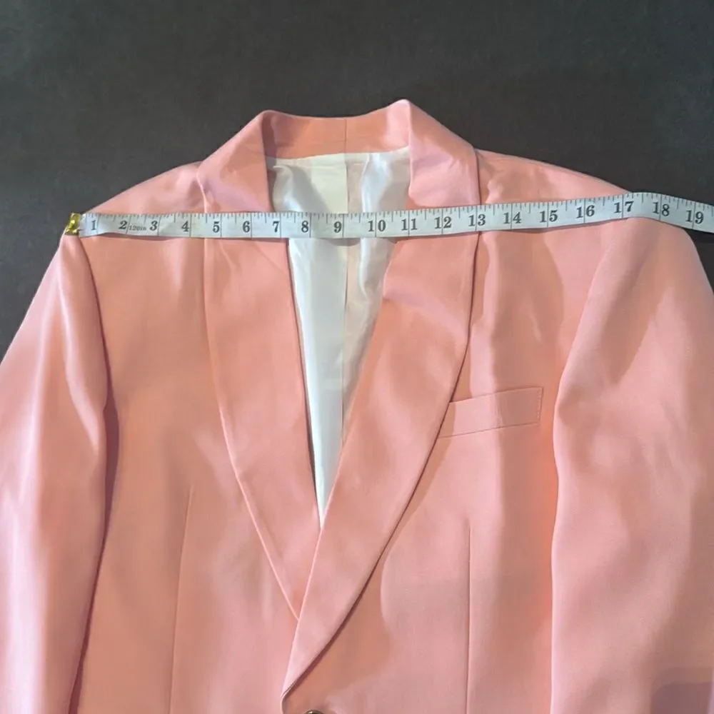 Men’s 2 Piece Suit Shawl Lapel One Button Size 36 Jacket 30 Pants NEW